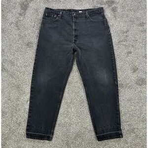 Levis 550 Relaxed Fit Tapered Leg‎ Jeans Mens 42x30 Black Wash Denim USA Made